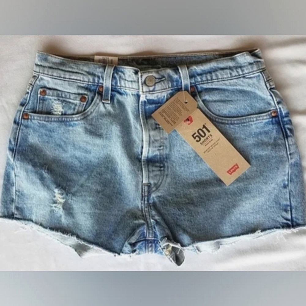 Levi's Original Classic 501 Buttonfly Denim Short - Picture 2 of 8